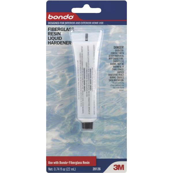 3M Bondo 0.75 Oz. Fiberglass Resin Liquid Body Filler Hardener Fashion