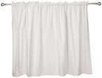 Amazon Basics - Cortinas opacas con aislamiento térmico y alzapaños, 2 unidades, 117 x 137 cm, Blanco Sale