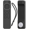 Ahastyle Funda para mando a distancia de Apple TV Siri Remote Control 4K 2021 con soporte AirTag [AirTag no incluido], protección completa de silicona para Apple TV 4K 2021 y AirTag (negro) For Cheap