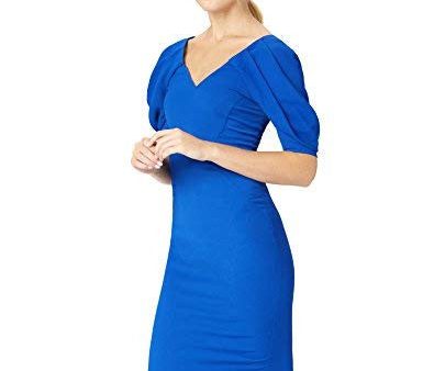 Truth & FABLE Vestido Mujer, Azul (Cobalt), 42, Label: L on Sale