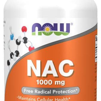 Now Foods, NAC (N-Acetyl Cysteine), 1.000mg, para 5 Días, Suplemento Alimenticio, 120 Comprimidos veganos, Probado en Laboratorio, Sin Soja, Sin Gluten, Vegano (Caducidad:28 02 2024)Embalaje Deteriorado on Sale