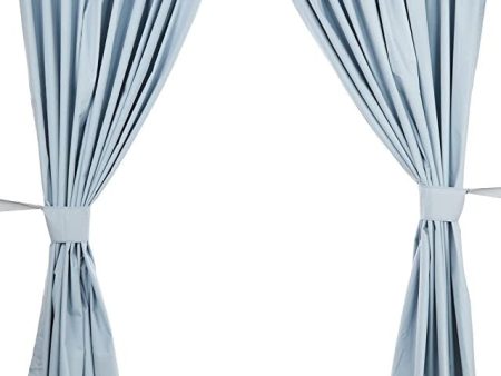 Amazon Basics - Cortinas opacas con aislamiento térmico y alzapaños, 2 unidades, 168 x 183 cm, Azul Online