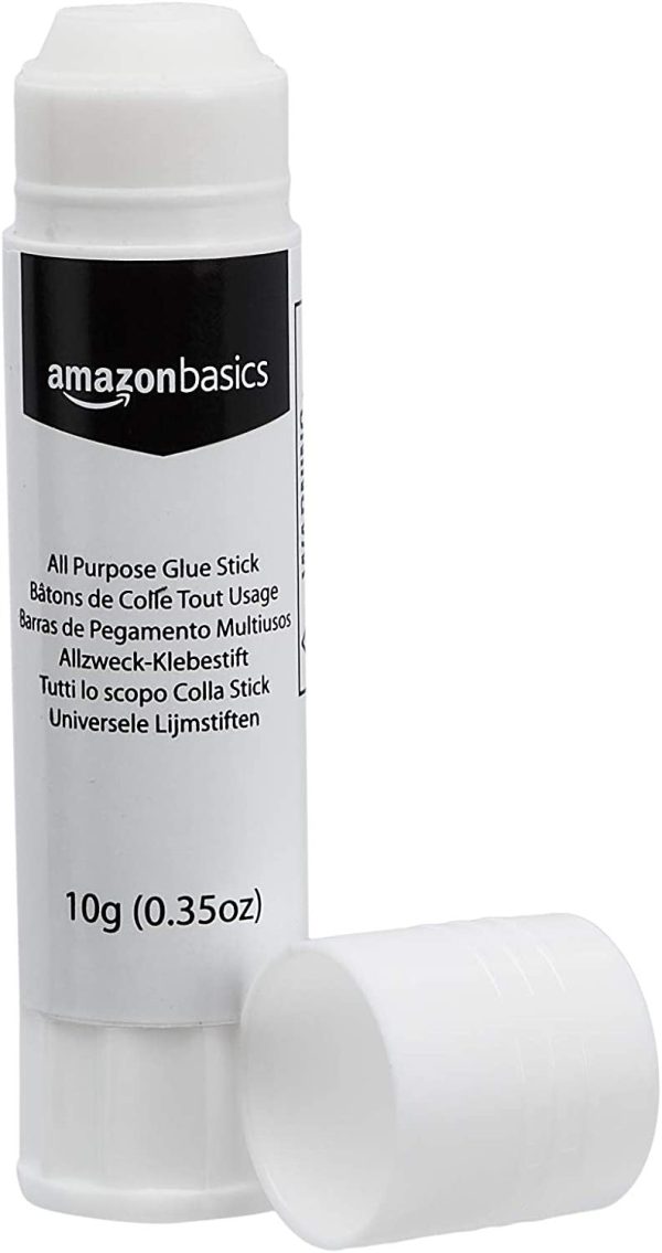 Amazon Basics - Barras de pegamento multiusos, lavables, tamaño pequeño, 10 g, lote de 25 Online now