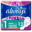 Always Platinum Normal (Tamaño 1) Alas Sanitarias 70 g Online Sale