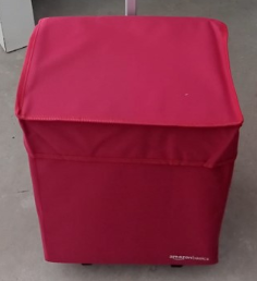 Amazon Basics - Carrito para la compra ligero y abatible, mango de 96, 5 cm de altura, rojo For Cheap