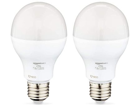 Amazon Basics - Bombilla Edison LED E27, 14 W (equivalente a 100 W), blanco cálido, regulable (Pack de 16) Discount