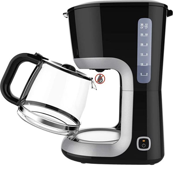 AEG KF3300 - Cafetera de goteo, 1,4 L, 12 Tazas, Antigoteo, Apagado Automático, Negro (Reacondicionado) Online