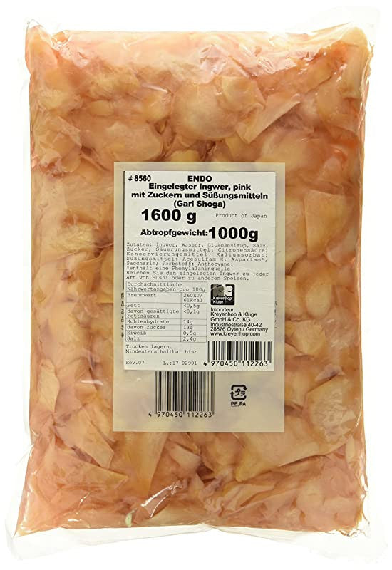 Jengibre Endo, en escabeche, 1 paquete (Caducidada:6 01 2024) (1 paquete de 1,6 kg) For Cheap