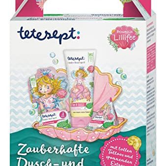 Tetesept Princesa Lillifee Set de regalo - para mágicas aventuras en la ducha y el baño - con fantásticos tatuajes y extras emocionantes - ideal como regalo o sorpresa para niños Fashion