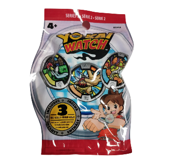 Yokai - Yo-Kai Watch B59442S2.sobre Sorpresa con 3 Medallas S2. Display. Embalaje Deteriorado Fashion