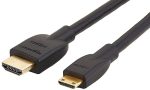 Amazon Basics - Cable adaptador Mini HDMI a HDMI (estándar 2.0, vídeo 4K a 60 Hz, 2160p y 48 bit px, compatible con Ethernet, 3D y ARC, 0, 91 m) Sale