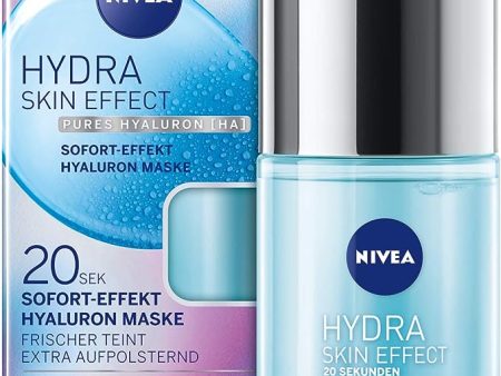 Mascarilla Facial Nivea Hydra Skin Effect con Ácido Hialurónico Puro [HA] - Efecto Instantáneo en 20 Segundos - Prepara tu Piel para el Día y la Noche - Pack de 1, 100 ml Online