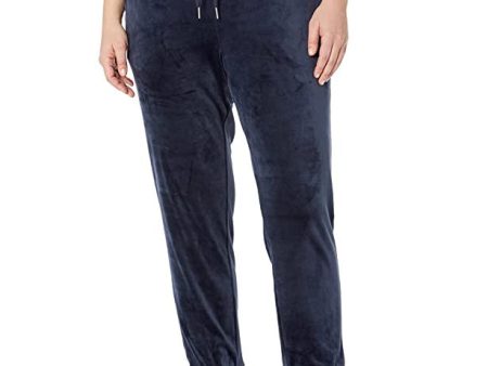 Amazon Aware Joggers Ajustados de Terciopelo Mujer, Azul Marino, 3XL Fashion