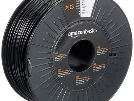 Amazon Basics - Filamento para impresora 3D, plástico ABS, 2.85 mm, cinta de 1 kg, negro Cheap