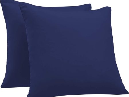 Amazon Basics - Funda de almohada de satén - 80 x 80 cm x 2, Azul oscuro For Sale