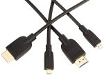 Amazon Basics - Cable adaptador Micro HDMI a HDMI - 1, 83 (2-Pack) m (estándar más reciente) Supply