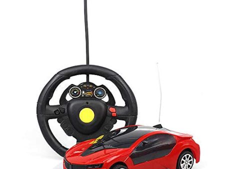 Agolaty inalámbrico para niños eléctrico Modelo Control Remoto Coche de Juguete, Unisex-Adult, Rojo, Trompeta Embalaje Deteriorado Supply