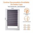 Amazon Basics - Estor enrollable de doble capa, 86 x 150 cm, Gris oscuro Fashion