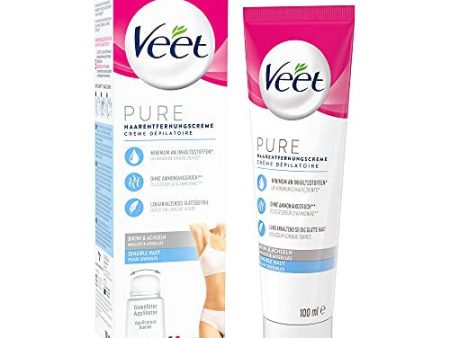 Veet Crema depilatoria para bikini y axilas, piel sensible Hot on Sale