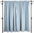 Amazon Basics - Cortinas opacas con aislamiento térmico y alzapaños, 2 unidades, 168 x 183 cm, Azul Online