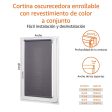 Amazon Basics - Estor opaco y enrollable, con revestimiento de color a juego, 76 x 150 cm, Blanco Hot on Sale