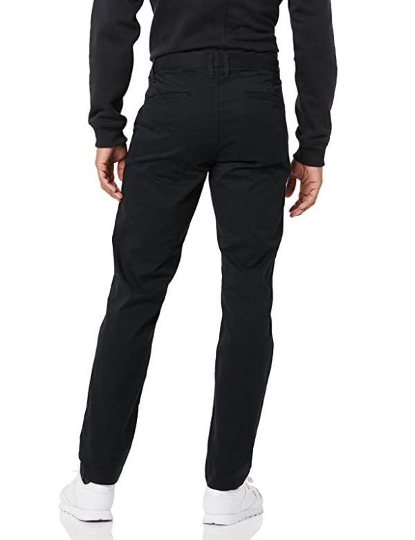 Amazon Aware Chino Ajustado de Algodón Hombre, Negro, 46 Sale