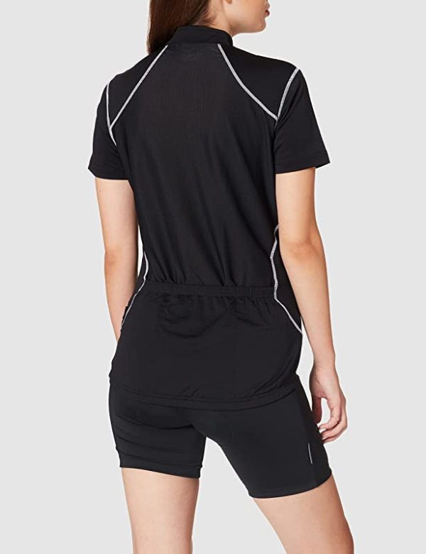 Ultrasport Maillot con Cremallera, Mujer, Negro, L Online