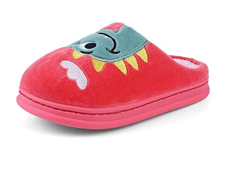 Wysbaoshu Zapatillas de Casa de para Niños Niñas Pantuflas Antideslizante Calentar de Invierno Peluche Zapatillas Rojo 28 29 EU For Discount