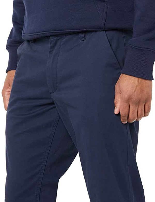 Amazon Aware Chino Ajustado de Algodón Hombre, Azul Marino, 38 Fashion