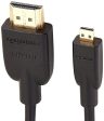 Amazon Basics - Cable adaptador Micro HDMI a HDMI - 1, 83 (2-Pack) m (estándar más reciente) Supply