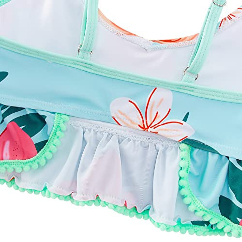 Aideaone Bikini para niña, traje de baño de dos piezas, traje de baño con impresión 3D, resistente a los rayos UV,, Sirena B04, 9-10 Años Reacondicionado Online now