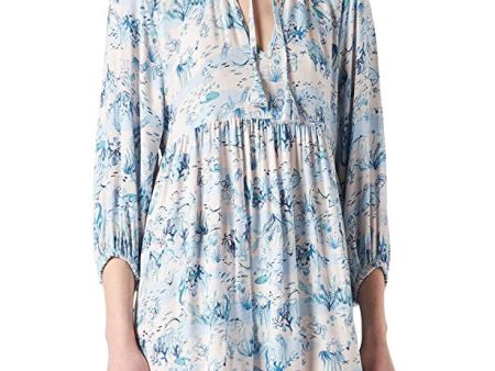 Women Secret Tunic Vestido para Mujer, Estampado Turquesa, M Discount