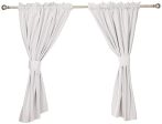 Amazon Basics - Cortinas opacas con aislamiento térmico y alzapaños, 2 unidades, 117 x 137 cm, Blanco Sale