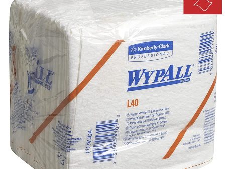 WypAll L40 Paños 7471, 1 paquete x 56 hojas blancas plegadas de 1 capa Embalaje Deteriorado Fashion