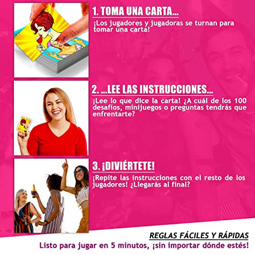 Young Forever - ¡Chicas Locas! - Juegos para Beber - Juegos de Mesa Adulto - Juegos de Cartas para Adultos - Despedida de Soltera - Regalos Originales para Mujeres - Regalo Original - Drinking Games Hot on Sale