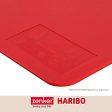 Zenker Meets Haribo - Juego de 2 almohadillas de corte en amarillo y rojo, base de plástico para hornear y manualidades con diseño de Haribo Fashion