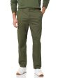 Amazon Aware Chino Ajustado de Algodón Hombre, Verde Oliva Verde, 28W   34L Online now