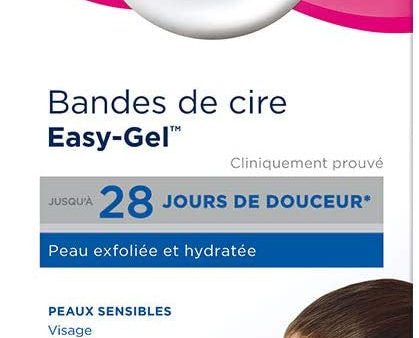 Veet Bandes de Cire Visage - Peaux Sensibles - 40 bandes Embalaje Deteriorado Online Sale