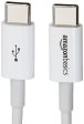 Amazon Basics - Cable USB tipo C a USB tipo C 2.0 - 15, 2 cm - Blanco For Cheap