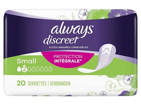 Always Discreet - Compresas para incontinencia fugas urinarias Tamaño Eco x20 Embalaje Deteriorado Hot on Sale