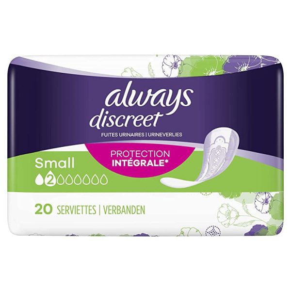 Always Discreet - Compresas para incontinencia fugas urinarias Tamaño Eco x20 Embalaje Deteriorado Hot on Sale