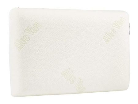 Amazon Basics - Almohada de espuma con memoria, de contorno, con aloe vera, 60 x 40 x 12 cm on Sale