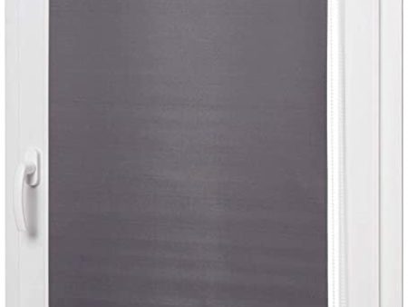 Amazon Basics - Estor opaco y enrollable, con revestimiento de color a juego, 56 x 150 cm, Gris oscuro Supply