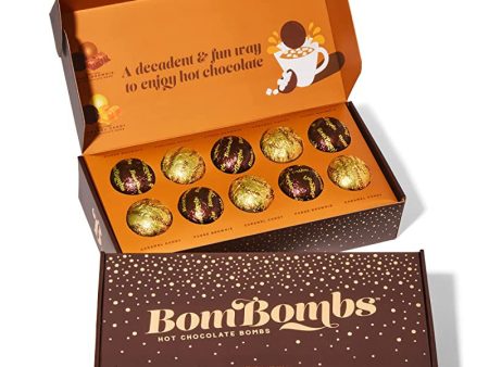 Thoughtfully Bombs - Bombas de cacao (10 bombas de chocolate con relleno de malvavisco) (Caducidad:20 12 2023) Online