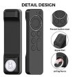 Ahastyle Funda para mando a distancia de Apple TV Siri Remote Control 4K 2021 con soporte AirTag [AirTag no incluido], protección completa de silicona para Apple TV 4K 2021 y AirTag (negro) For Cheap