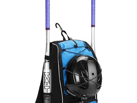 Amazon Basics - Mochila juvenil para equipo de béisbol, Azul marino Online