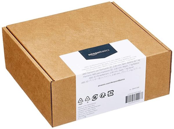 Amazon Basics - Filamento para impresora 3D, plástico ABS, 2.85 mm, cinta de 1 kg, negro Cheap