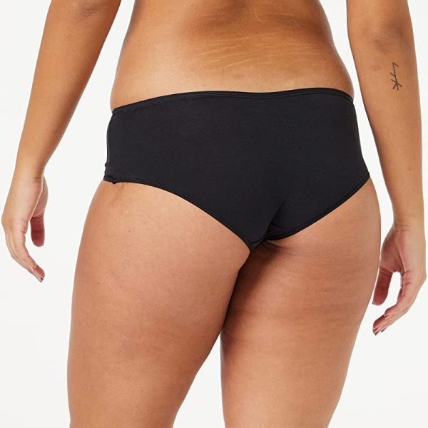 Iris & Lilly Ropa Interior Tipo Hípster de Algodón Mujer, Pack de 10, Negro, 46 For Cheap