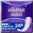 Always Extra Protect Compresa sanitaria, Producto de higiene femenina, Blanco, 1 paquete con 24 piezas Discount