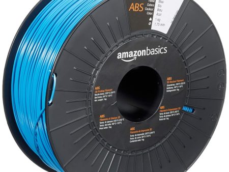 Amazon Basics - Filamento para impresora 3D, plástico ABS, 1, 75 mm, cinta de 1 kg, azul Hot on Sale